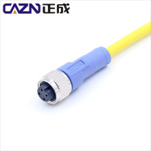 CM12 male cable M12 connector 2 3 4 8 pin waterproof screw connection